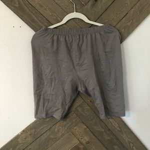 Grey biker shorts